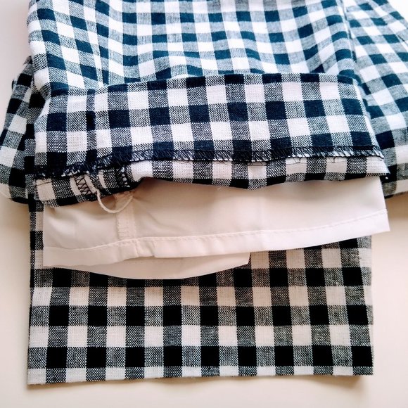 J. CREW Gingham linen-cotton Holland Pant Size 6 - Picture 15 of 16